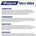 Mini MBA: Модули